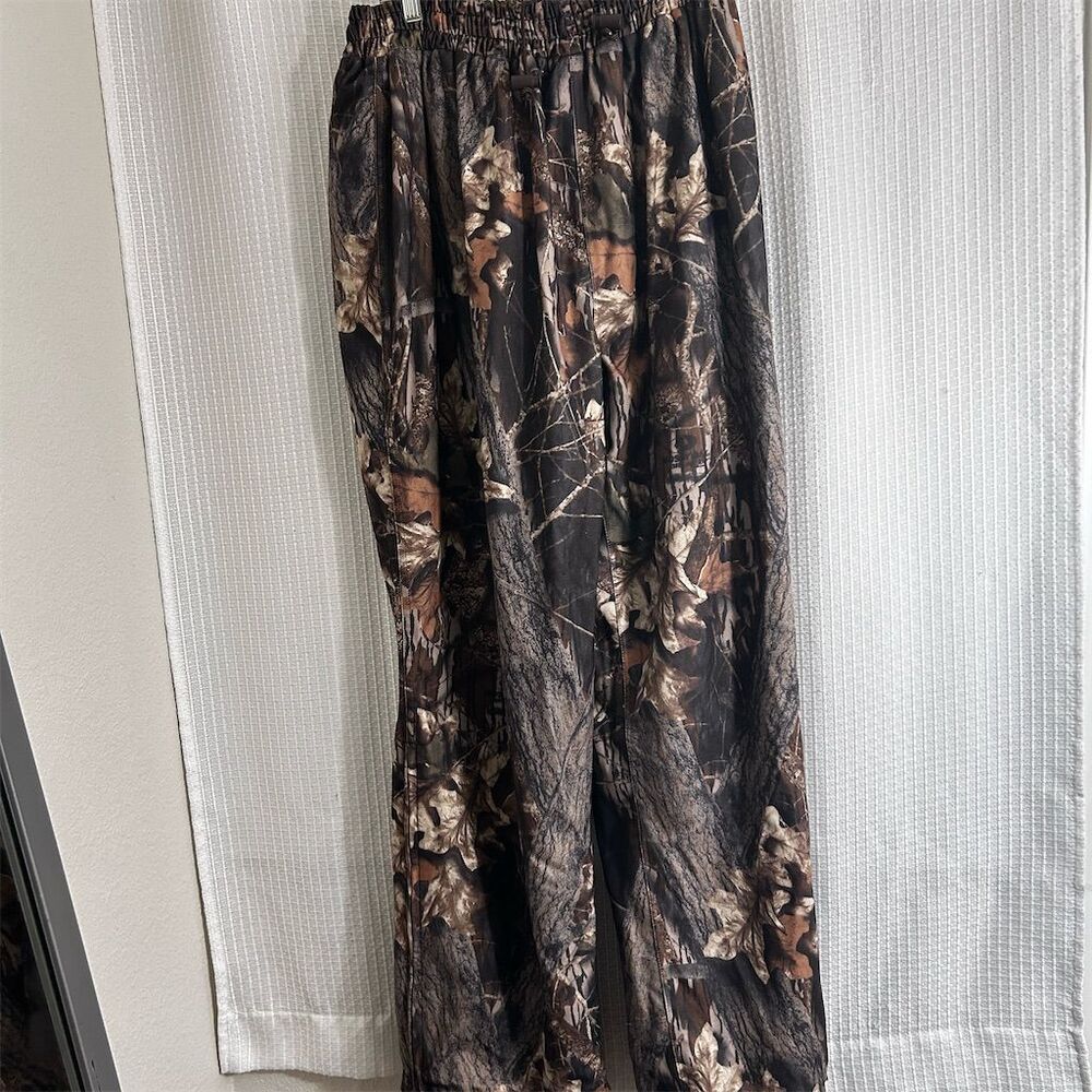 Gamehide Men's Camo Cargo Pants XL Brown Drawstring Outdoor Adventure